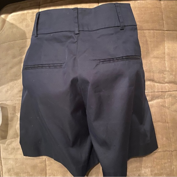 High waisted pleated shorts Navy blue size 34 - Picture 2 of 6